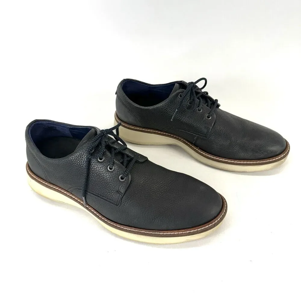 ECCO Men's Aurora Hybrid Tie Derby Oxfords Black Leather EU 46 Size 12-12.5 US
